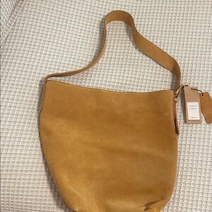 Tan suede Shoulder Bag